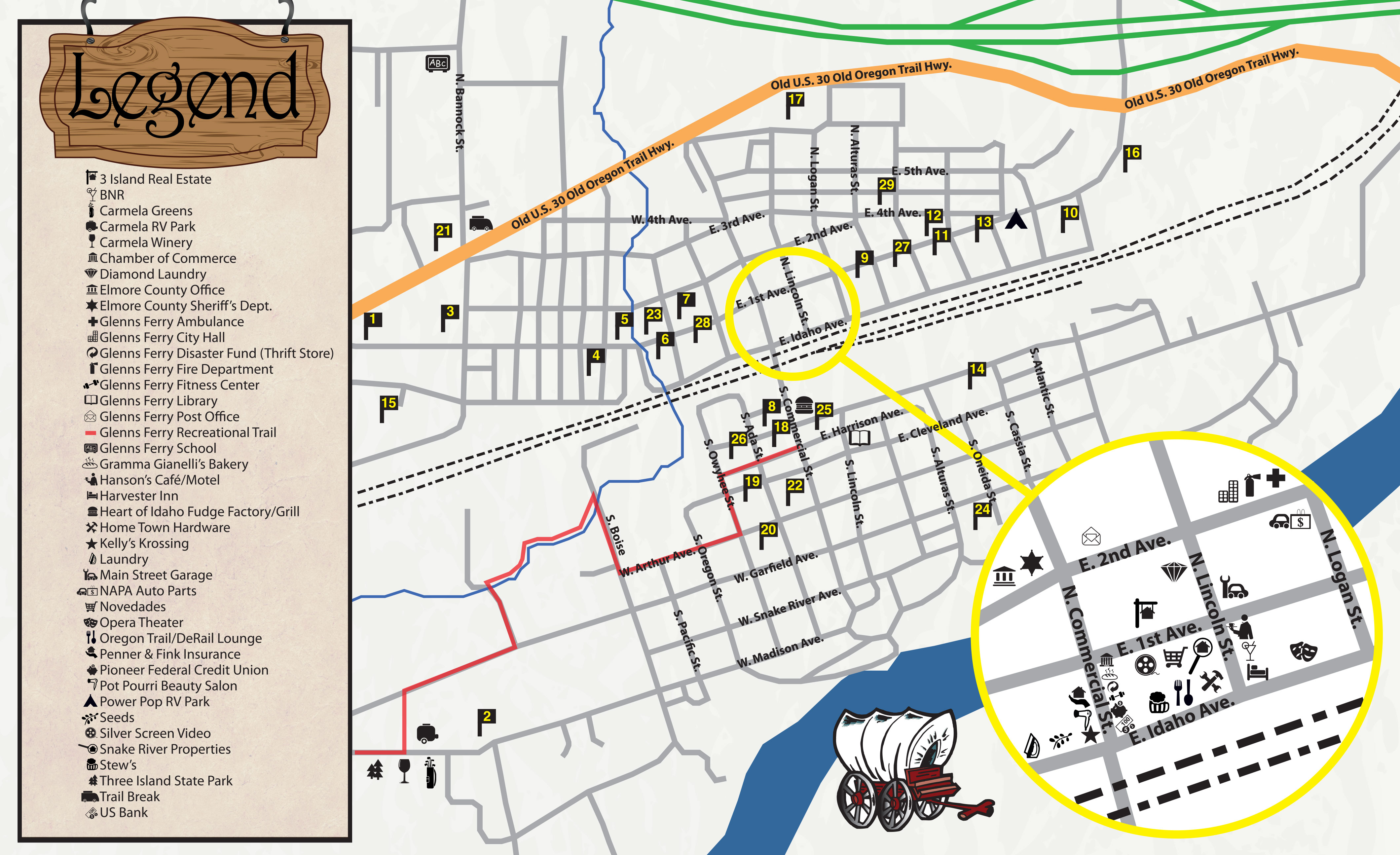 Walking History Tours Self Guided Walking History Tours Glenns Ferry